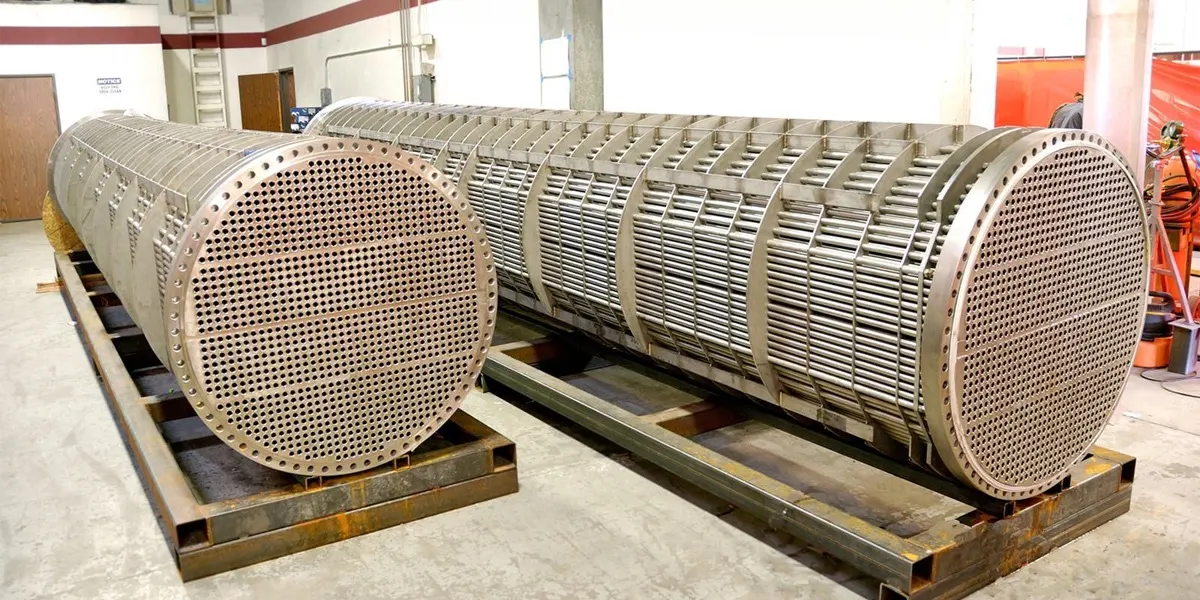 Prestige Engineering manufacturing a shell and tube heat exchanger