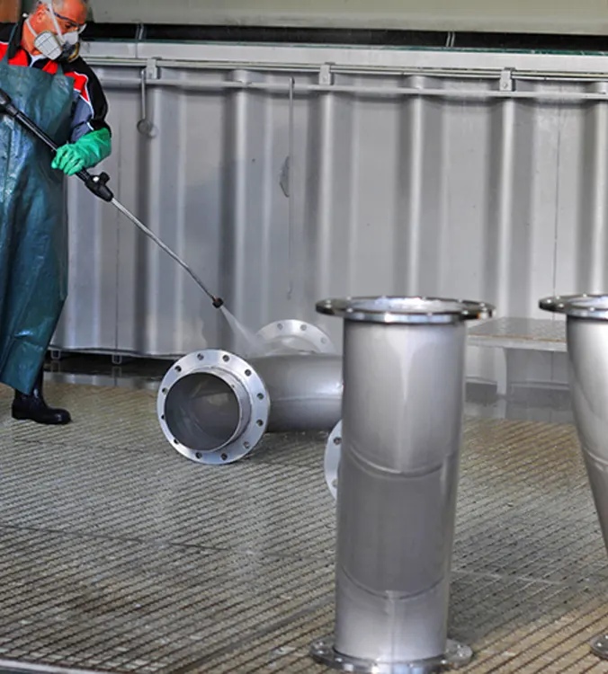Prestige Engineering manufacturing a shell and tube heat exchanger