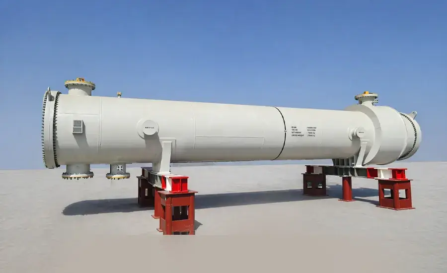 Prestige Engineering manufacturing a shell and tube heat exchanger