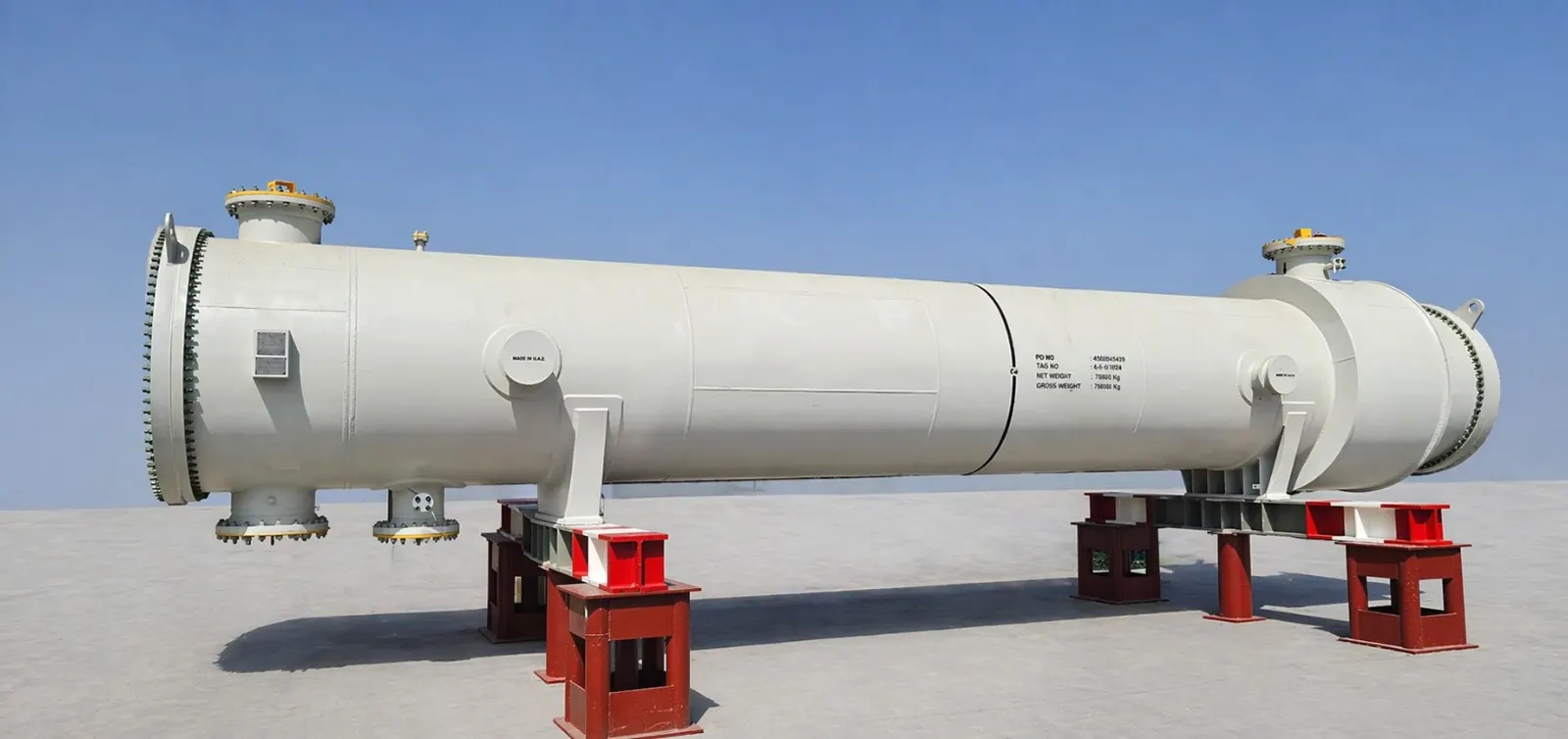 Prestige Engineering manufacturing a shell and tube heat exchanger